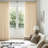 Memory‑Set Linen Textured Light‑Filtering Privacy Curtains for Living Room, Hook Pleat Design(Set of 2)-1591379948-1591379944
