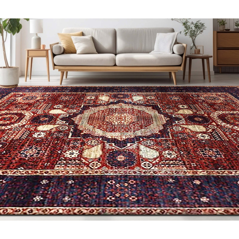 Wool Oriental Area Rug in Yellow