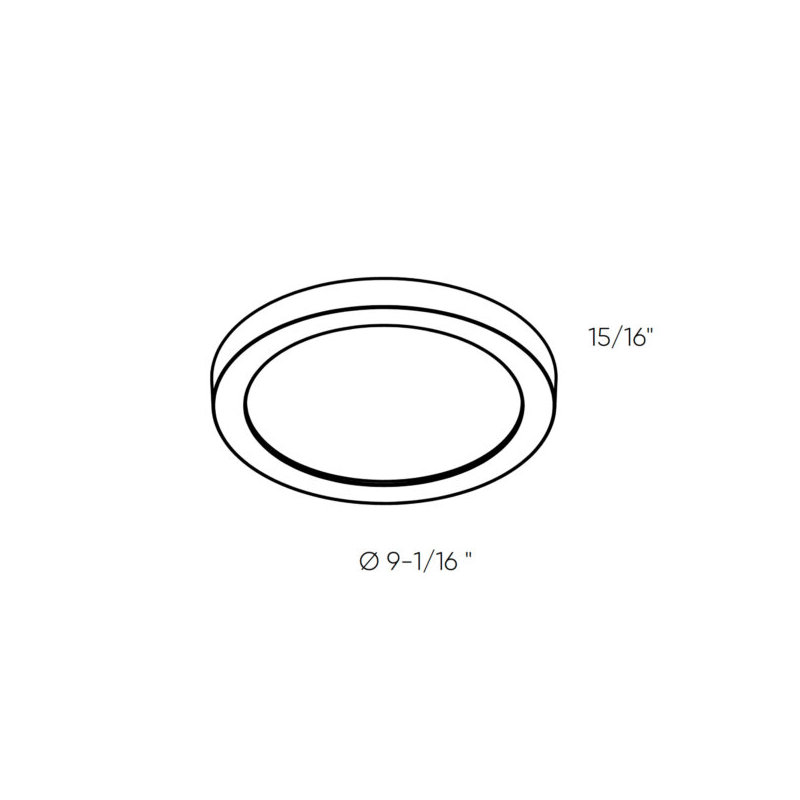Plafonnier encastré rond 5cc Joylyn
