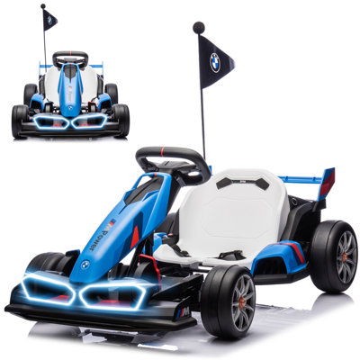 Kart électrique 36V avec siège réglable, voiture à la dérive alimentée par batterie