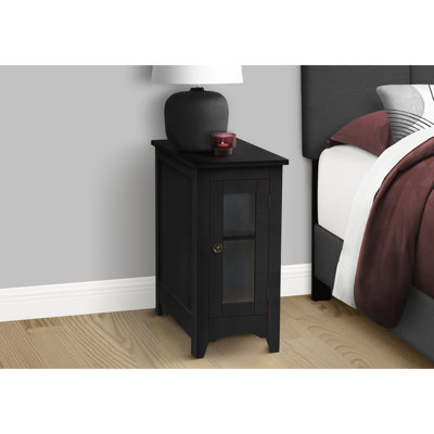 Space Saving Living Room Table: Black Veneer Accent With Storage For Bedroom Table Bedroom: