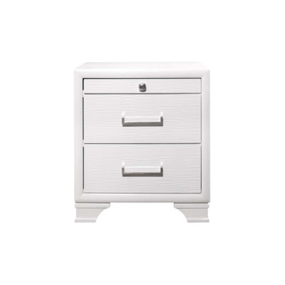 Civic Nightstand with Spacious Drawers and Dovetail Joints, Perfect for Modern Bedrooms and Efficient Storage.
