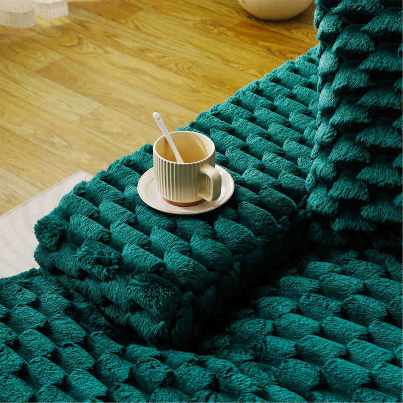 Canapé polyvalent en velours vert Tortue
