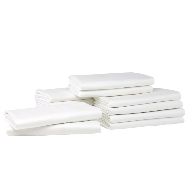 Taie d'oreiller en percale de coton à densité de tissage 180 fils, l 34 po x L 42 po