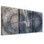 Ensemble de 3 toiles bleues et grises-133070178