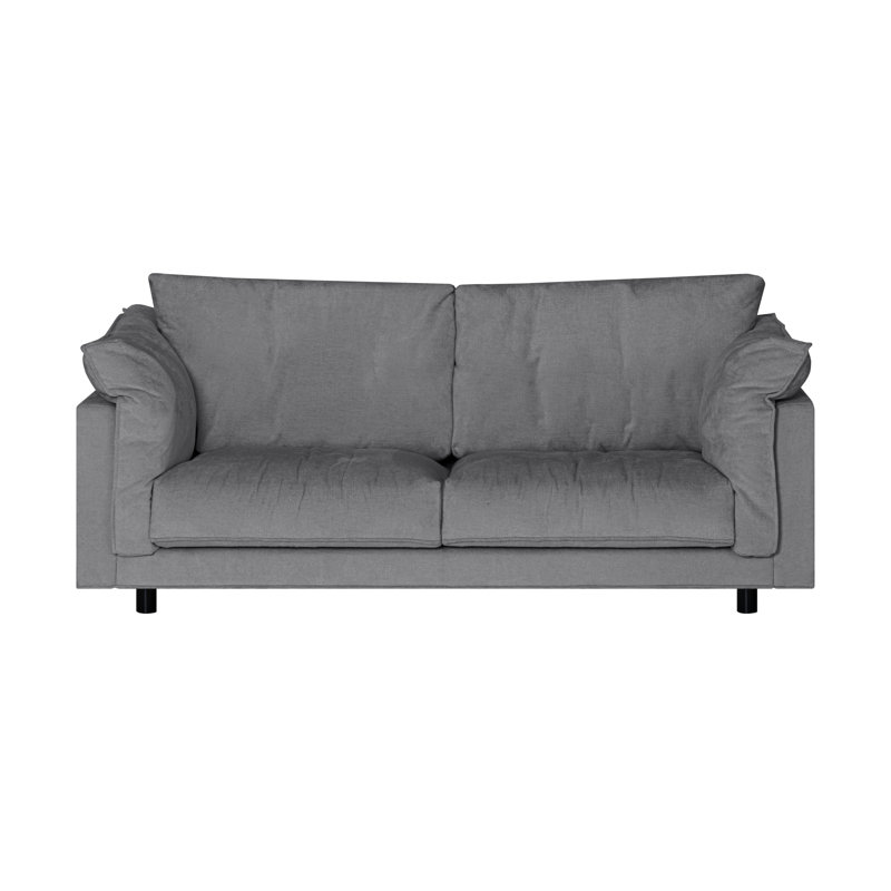 Alazae 3 Seater Chenille Sofa, Gray