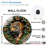 Tiger Round Wall Clock with Lifelike Design And Greenery Art - 12'' Modern Glass Wall Clock