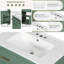 Meuble-lavabo moderne 30 po avec lavabo en céramique et portes à fermeture douce-1264848792