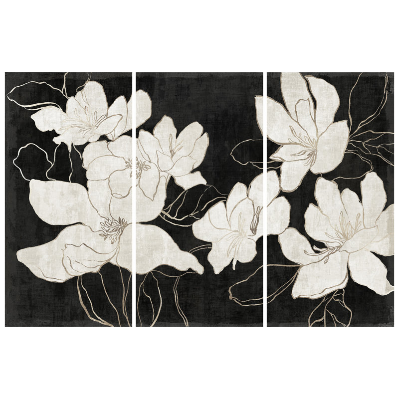 «Floral Elegance Trio», 3 pièces