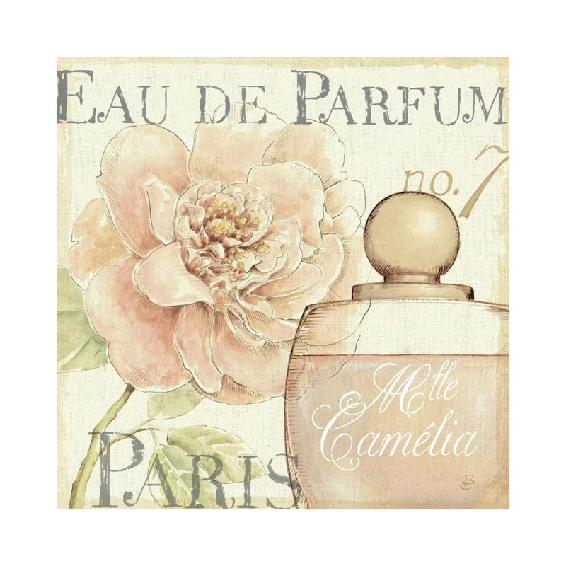 «Fleurs and Parfum II» par Daphne Brissonnet - impression d'art graphique, H 12 po x l 12 po x P 1,5 po, Toile tendue