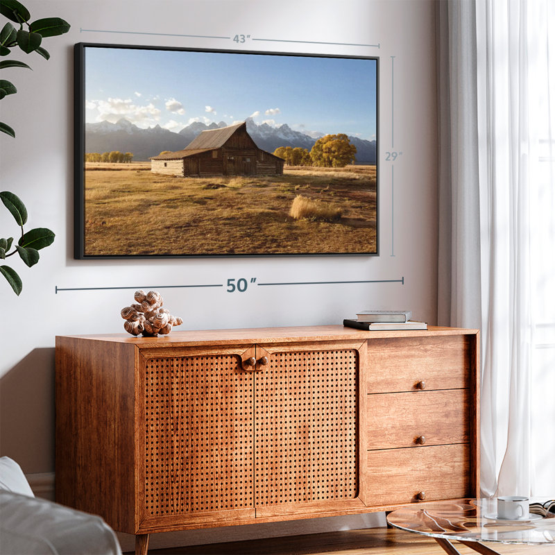 Places "Wyoming Moulton Barn, reproduction sur toile", H 29 po x l 43 po