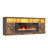 Farmhouse Fireplace Tv Stand For 95 Inch TV With 50”Electric Fireplace & LED Light, 83”Media Console With Barn Door Cabinet For Living Room-2096524633-2092517493