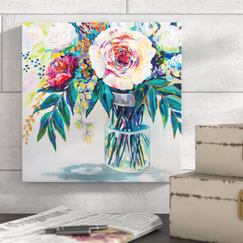 Alluring by Jeanette Vertentes - Wrapped Canvas Painting, 30cm H x 30cm W