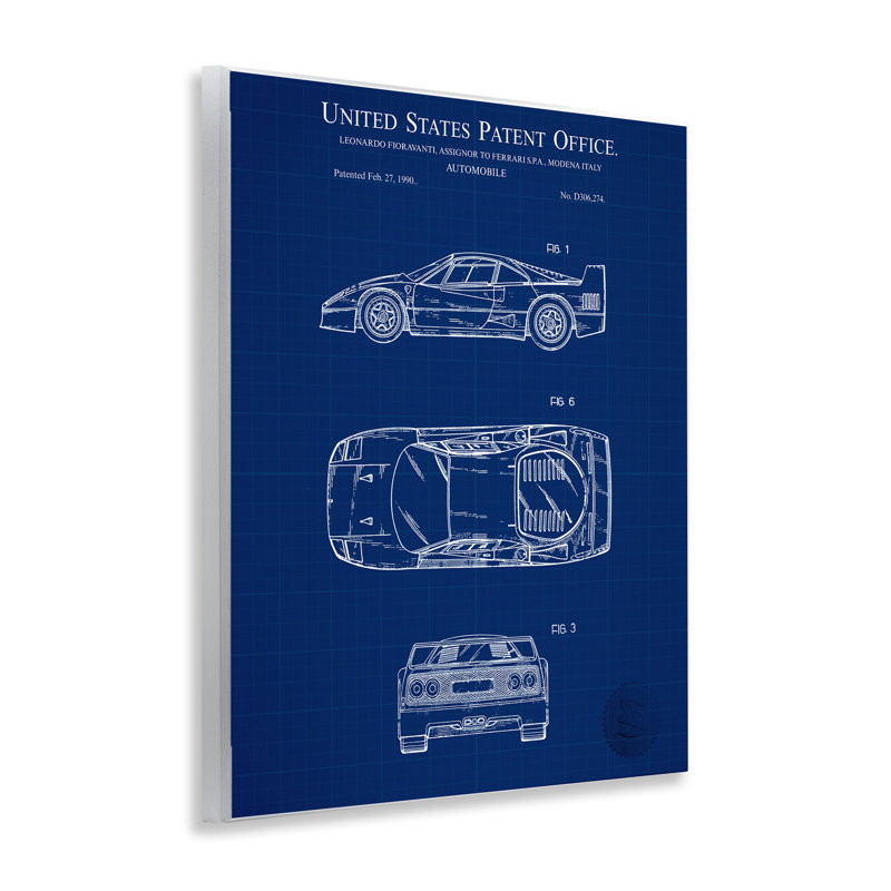 Art automobile, "Blue Car" par Charles Hronek