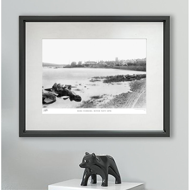 Bere Ferrers, River Tavy 1898 - Single Picture Frame Print, 45cm H x 60cm W x 2.3cm D