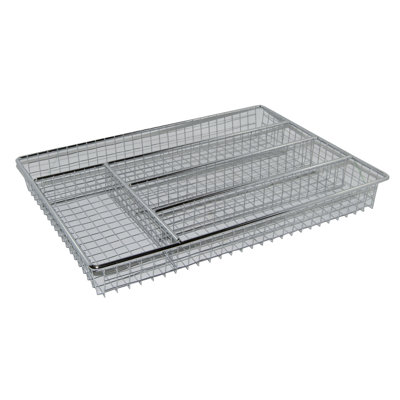 Stainless Steel Rectangle Cutlery Tray