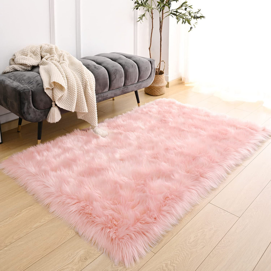 Chiemeka Faux Sheepskin Indoor Rug Mercer41 Rug 