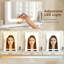 HOMCOM Dressing Table with LED Lighting Mirror and 10 Drawers, White