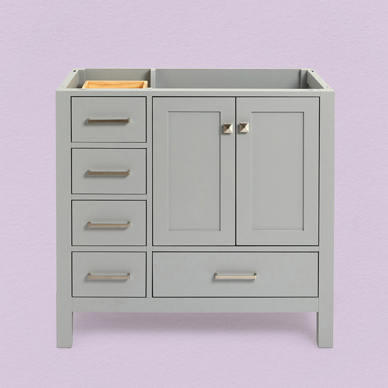 Base de meuble-lavabo simple Panchuri 36, Gris