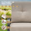 Fauteuil pivotant avec coussins Sunbrella