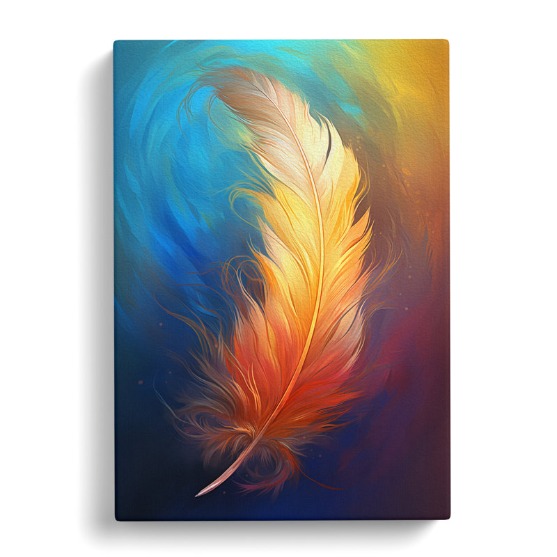 Feather Digital - Wrapped Canvas, 60cm H x 40cm W x 3cm D