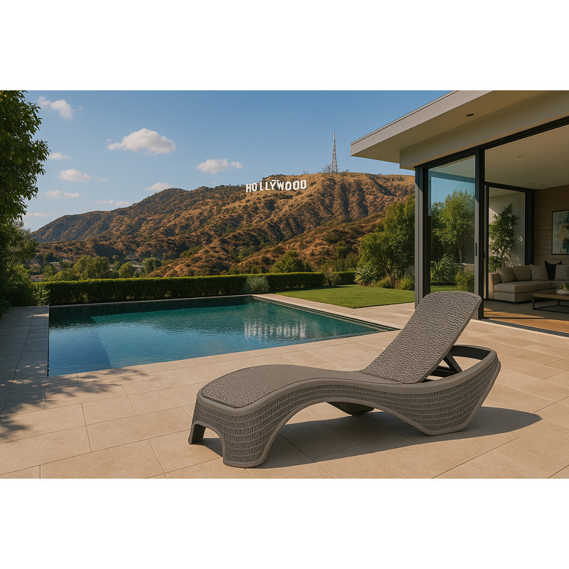 Ingifrith 200cm Long Reclining Single Chaise, Grey