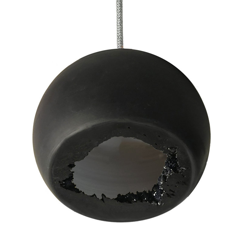 8 - Light Chandelier, 36" H x 24" W x 24" D, Brass, Black
