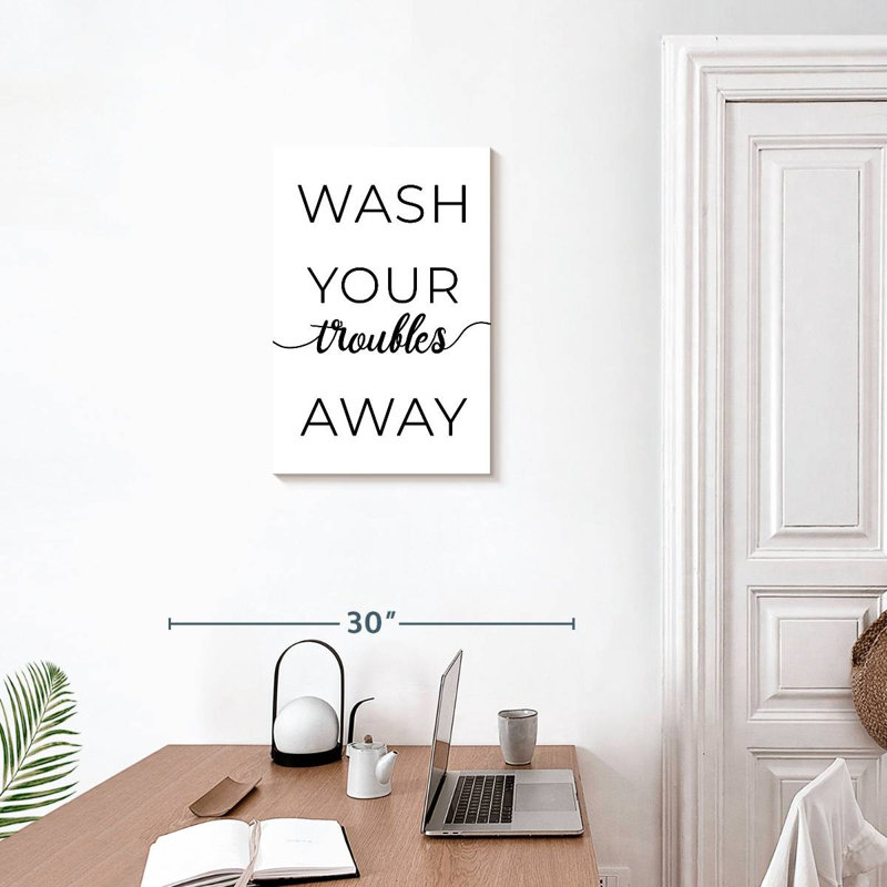 Tergel Wash Your Troues Away, H 24 po x l 16 po