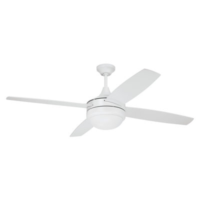 Craftmade Phaze II 52" Ceiling Fan with LED Lights & Wall Control