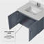 Lavabo de baignoire avec robinet et miroir à DEL-1142109210-1142109211