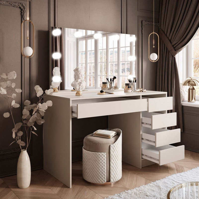 Rouven Dressing Table with Mirror