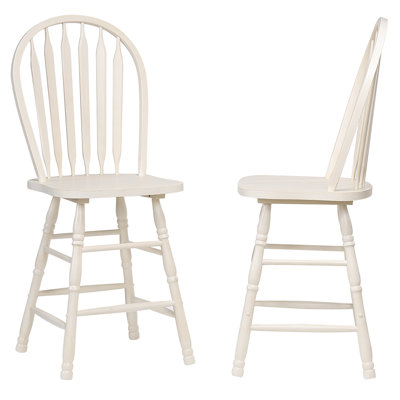 Mattes Solid Wood 24'' Counter Stool
