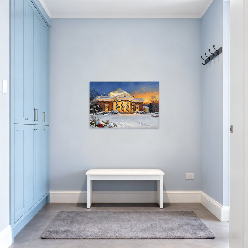 Noël, hiver, maison de Noël, lumières décorées, neige, H 20 po x l 30 po