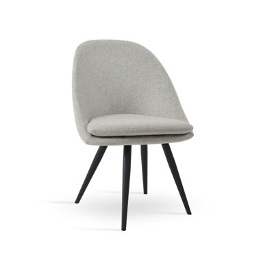 Chaise d'appoint Avanos Star en laine argentée