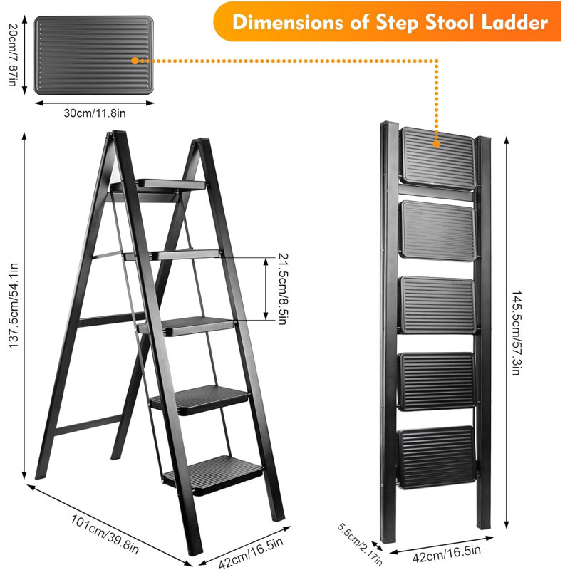 5-Step Folding Step Ladder