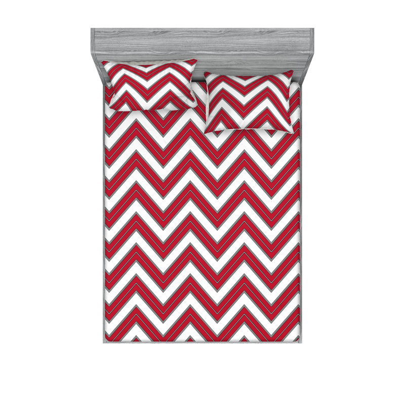 Drap-housse et taie décorative Ambesonne, Ensemble de draps pour grand lit avec 2 taies d'or