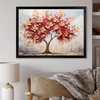 Érable doré sur toile Golden Elegance