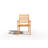 Flecia 7-Piece Rectangular Teak Outdoor Dining Set with Extendable Table and Stacking Armchairs