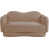 Tissu beige en fausse peau de mouton
