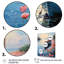 «Port Docked Memories Pointillism I» - Impression sur toile nautique et de plage-268795094-268795102