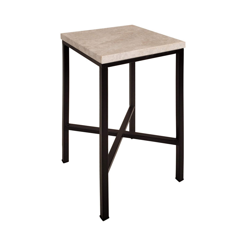 Vermont End Table, Carrera Marble