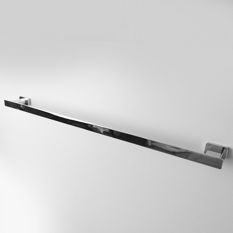 Noah Single Towel Bar - Wall Mount - Brass/Polished Chrome