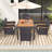  7-Piece Outdoor Wicker Dining Set With Acacia Wood Table And 6 Chairs-124291653