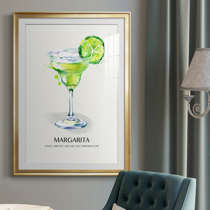 Margarita - peinture encadrée, Or, H 30,5 po x l 42,5 po x P 1,5 po