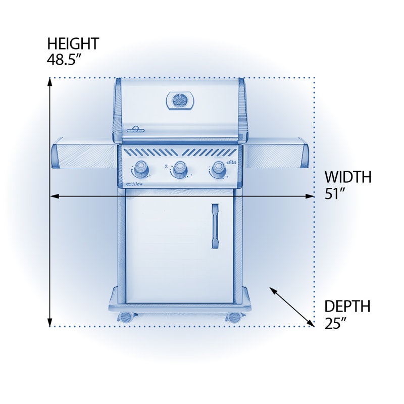 Barbecue au propane Napoleon Rogue® XT 425, acier inoxydable, Propane liquide