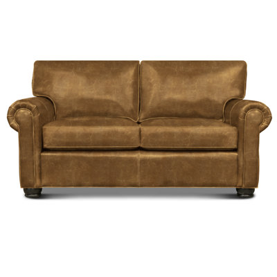 Bordeaux Leather Loveseat