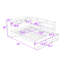 Lit de jour double en bois avec rangement et ports de charge USB-1977420488