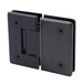 2D1DAAF6B2F94414A930F697993181AF Preston Beveled Glass-To-Glass Hinge, Brass Material, 135 Degree Angle, 5 Degree Positive Close, Matte Black Finish