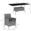 Rectangular 7 - Piece 6 - People 180Cm L Outdoor Table Set