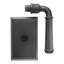 Bravura 840-1 St. Charles Dummy Lever on  Traditional Rectangular Rose in Matte Black
